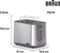 Braun HT 1510 GY Kenyérpirító, Szürke