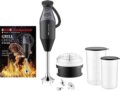 ESGE Zauberstab® M 200 BBQ Botmixer, 200W, Aprító feltéttel, Fekete