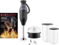 ESGE Zauberstab® M 200 BBQ Botmixer, 200W, Aprító feltéttel, Fekete