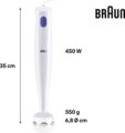 Braun MultiQuick 1 MQ10.000P Botmixer, 450W, Fehér