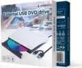Gembird DVD-USB-031-BW Slim DVD Író, fekete-fehér, box