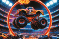 Monster Truck puzzle, 60 darabos