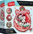 Trefl Puzzle Wood Craft, Disney, Mickey és Minnie karácsonya, 160 darabos puzzle fából