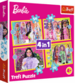 Barbie világa 4 az 1-ben puzzle, 35, 48, 54, 70 darabos