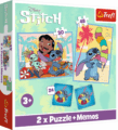 Lilo & Stitch puzzle és memória játék, 30, 48 darabos