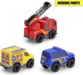 Dickie, Micro Rescue Force, Vészhelyzeti járművek, 1:36, 3 db-os