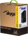 Akyga AK-100-01BK mITX ház, fekete + 60W táp
