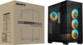 Gigabyte C500 Panoramic Stealth Tempered Glass, fekete