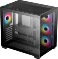 DeepCool CG530 F4 Tempered Glass, fekete