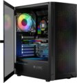 Logic Aramis ARGB Midi Tempered Glass, fekete
