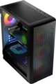 Logic Aramis ARGB Midi Tempered Glass, fekete