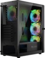 Logic Aramis ARGB Midi Tempered Glass, fekete