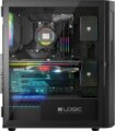 Logic Aramis ARGB Midi Tempered Glass, fekete