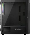 Logic Aramis ARGB Midi Tempered Glass, fekete