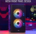 Aerocool CS-107-A-BK-v2 Mesh ablakos FRGB mATX ház