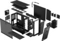 Fractal Design Meshify 2 világos ablakos (táp nélküli) E-ATX ház, fekete