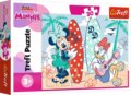 Minnie és Daisy a tengerparton puzzle, 30 darabos