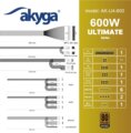 Akyga Ultimate (600W, 80Plus® Bronze, ATX)