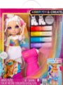 Rainbow High baba színezhető hajjal és kiegészítőkkel, Lila szemű