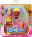 Barbie Chelsea Club, Szőke hajú baba hamburger jelmezben kutya figurával