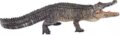 Alligátor mozgó állkapoccsal, kézzel festett figura