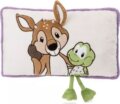 NICI GREEN, René őzbak és Fridolin béka párna, 43 x 25 cm