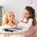 Smoby, Fésülhető és sminkelhető babafej, Szőke hajú