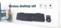 Gembird KBS-WM-02 billentyűzet + egér szett (angol US, vezeték nélküli, fekete)