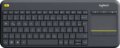 Logitech K400 Plus (német, wireless, Touch, fekete)