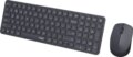Rapoo 9310M billentyűzet + egér szett (magyar, multi-mode, vezeték nélküli, sötétszürke)