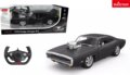 Rastar, Dodge Charger R/T fekete távirányítós autó, 1:16