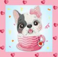 Diamond Dotz, QuickDotz képkészítő készlet, 13 x 13 cm, Lovely kutya