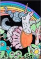 Tookyland, Bársonyos színezőkészlet, Unikornisok, 30 x 25 cm