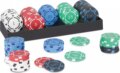 Póker-zseton készlet, 100 darabos