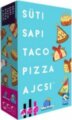 Süti, sapi, taco, pizza, ajcsi társasjáték