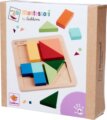Eichhorn, Montessori fa oktató játék 13 darabos, Formabeillesztő