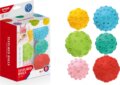 Tapintásfejlesztő labdák, 6 db-os szett