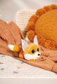 Nici, Runizzi, a róka fekvő plüssfigura, 15 cm