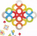 Egyensúlyozó játék színes elemekkel, 24 db-os