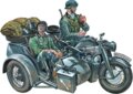 Italeri, Zündapp KS750 motorkerékpár makett, 1:35