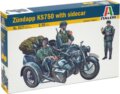 Italeri, Zündapp KS750 motorkerékpár makett, 1:35