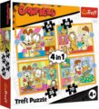 Trefl, Garfield imádja a lasagnát 4 az 1-ben puzzle, 35, 48, 54, 70 darabos