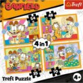 Trefl, Garfield imádja a lasagnát 4 az 1-ben puzzle, 35, 48, 54, 70 darabos