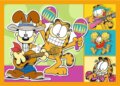 Trefl, Garfield imádja a lasagnát 4 az 1-ben puzzle, 35, 48, 54, 70 darabos