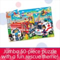The Learning Journey, Jumbo puzzle, Mentő járművek, 50 darabos