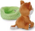NICI GREEN, Shiba Inu kutya plüssfigura kosárban, 12 cm