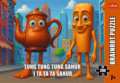 Trefl, Brainrot Tung Tung Tung Sahur puzzle, 200 darabos