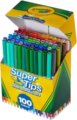 Crayola, SuperTips kimosható filctoll készlet, 100 db-os