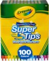 Crayola, SuperTips kimosható filctoll készlet, 100 db-os