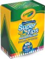 Crayola, SuperTips kimosható filctoll készlet, 100 db-os